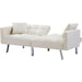 Adjustable Loveseat Sofa Bed with Metal Legs