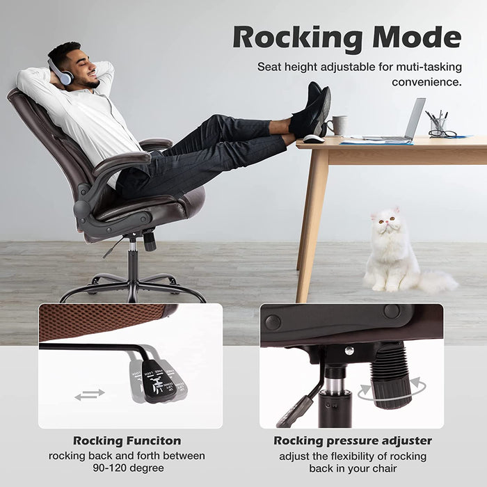 Ergonomic Executive Chair with High Back Support