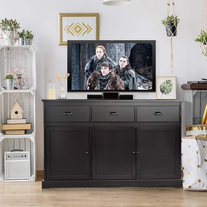 Brown Entryway Cupboard Sideboard Buffet Server