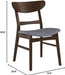 Grey Idalia Walnut Finish Chairs