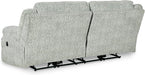 Signature Design by Ashley Mcclelland 2 Seat Reclining Sofa, 93"W X 39"D X 40"H, Light Gray