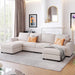 Beige Modern Large U-Shape Sectional Sofa