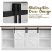 65-Inch Farmhouse TV Stand with Sliding Barn Doors