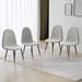 Velvet Dining Chairs Set of 4, Grey