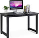 Sleek Black Computer Desk for Home Office