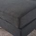 Dark Grey Mid Century Modern Ottoman