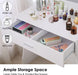 Adjustable Brightness Large Drawer Vanity