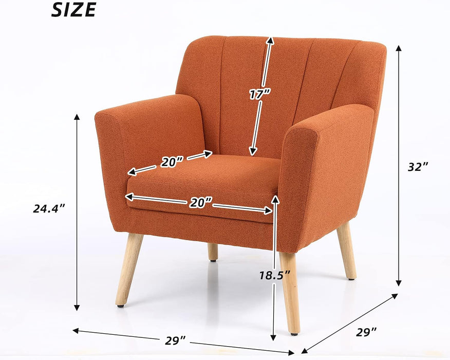 Comfy Mid Century Modern Accent Chair