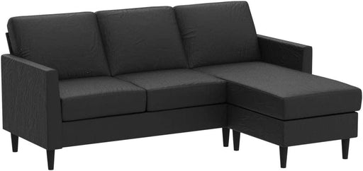 Gray Velvet Reversible Sofa Sectional