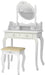 White Vanity Makeup Dressing Table Set