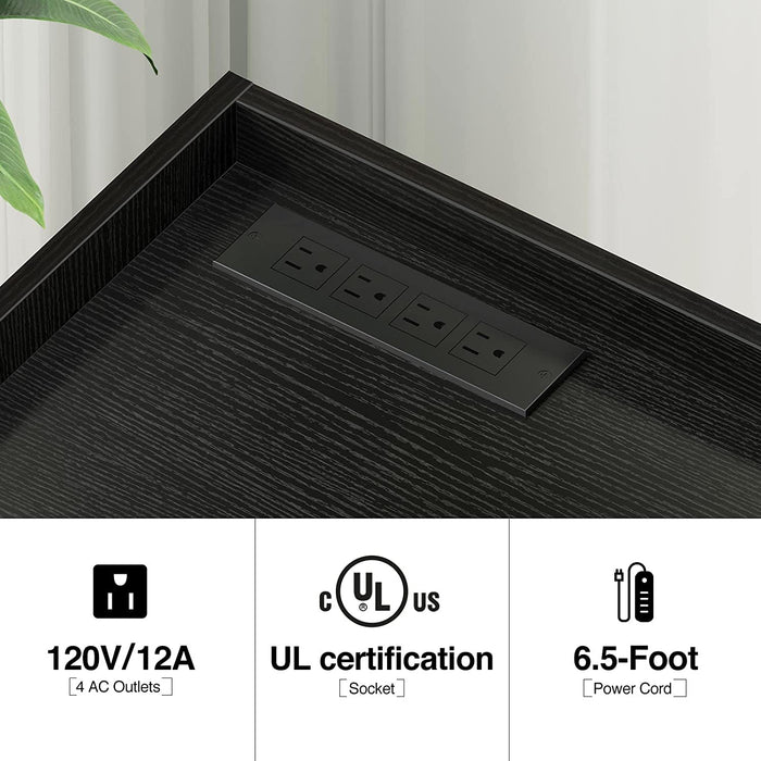 Mobile File Cabinet with Charging and Locking