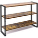 Rustic 3-Tier Bookcase for Home and Office