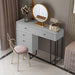 Grey Modern Makeup Vanity Dressing Table with Drawers