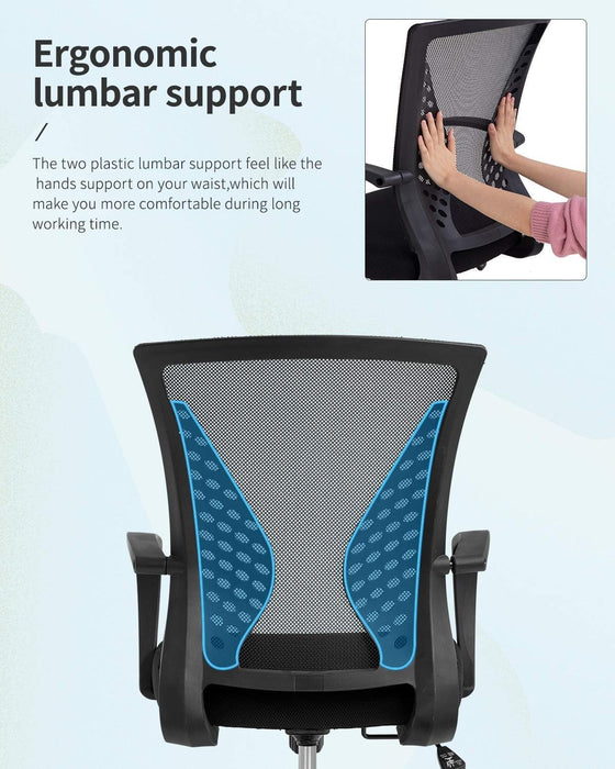 Ergonomic Swivel Chair with Lumbar Support