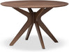 Monte Mid-Century Modern Walnut Wood round Table