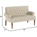 Warm Beige Love Seats Sofa Set