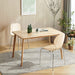 Livinia Canberra 47.2″ Rectangular Wooden Dining Table/Mid Century Modern Malaysian Oak Kitchen Table