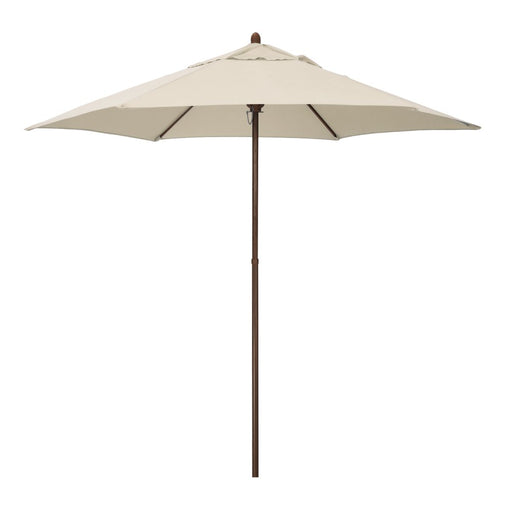 Astella 98" Beige Solid Print Hexagon Market and Offset Patio Umbrella