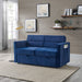 Adjustable Back Sofa Bed with Storage (Blue)