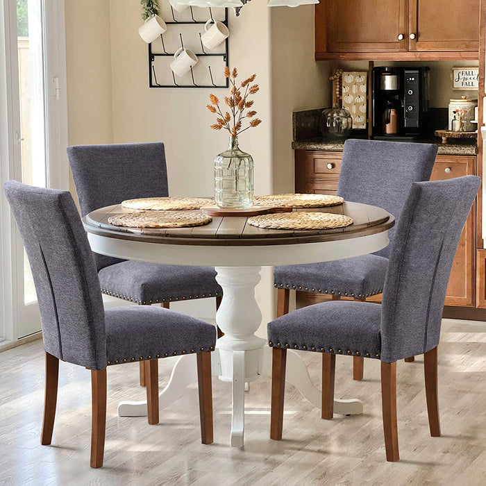 Upholstered Parsons Dining Chairs Set of 4