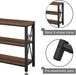 Rustic Industrial Sofa Table with Shelves (47″)