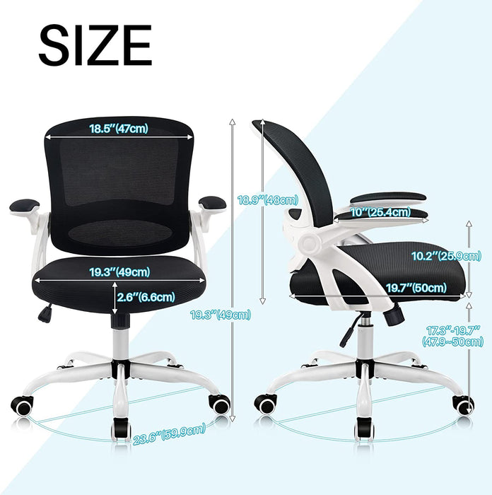 Adjustable Swivel Chair with Breathable Mesh