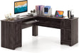L-Shaped Desk with Storage & Keyboard Tray