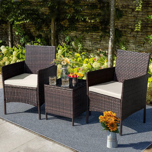 Jagger Polyethylene (PE) Wicker 2 - Person Seating Group with Cushions