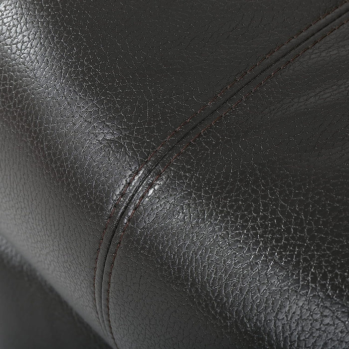 Merit Black Leather Recliner/Glider Chair by Gdfstudio