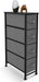 Narrow Dresser Storage Tower, 4 Drawer, Gray