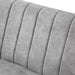 Modern Grey Velvet Sectional Sofa