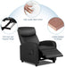 Black PU Leather Massage Recliner Chair