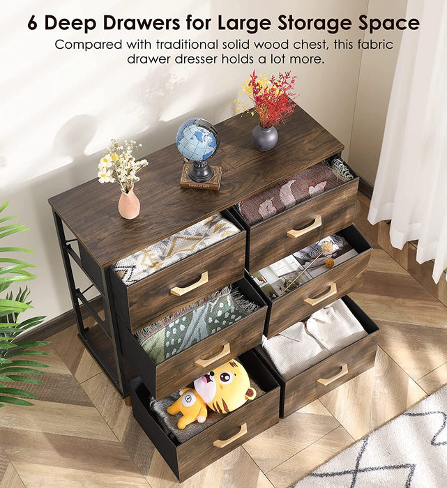 Dresser for Bedroom with 5 Drawers, Storage Drawer Organizer