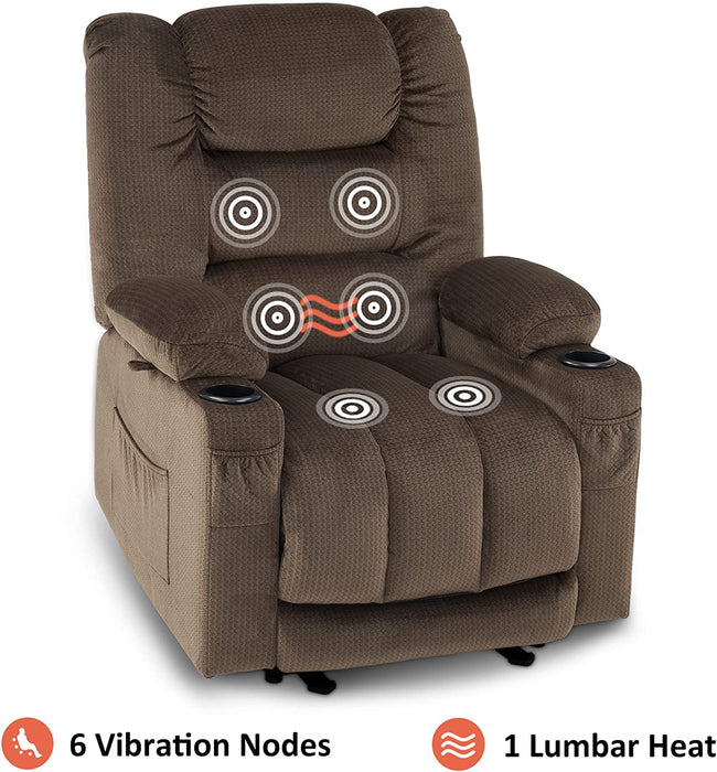 Electric Power Recliner Chair with Heat and Massage