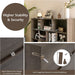 Modern Grey Cube Bookcase for Living Spaces