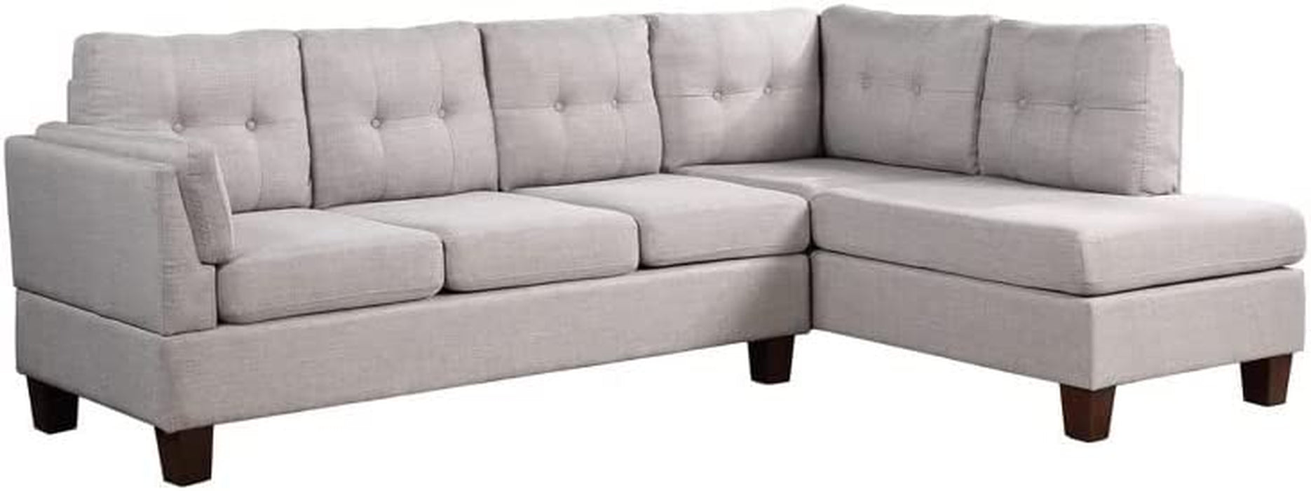 Light Gray Modern Sectional Sofa