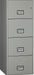 Fireproof 4-Drawer Cabinet with Lock - Gray
