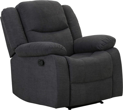 FENS Signature Gallery Marabella - MASSAGE RECLINER CHAIR FAUX VELVET  MICROFABRIC UPH- GRAY $1995.00