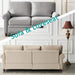 Beige Mid Century Modern 2-Piece Sofa Set