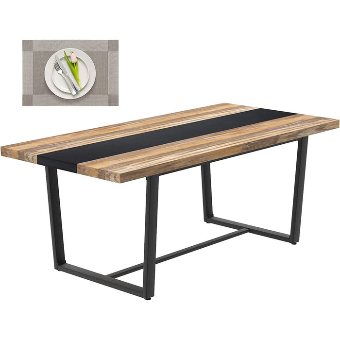 Large 6-8 Seat Farmhouse Modern Kitchen Dining Table