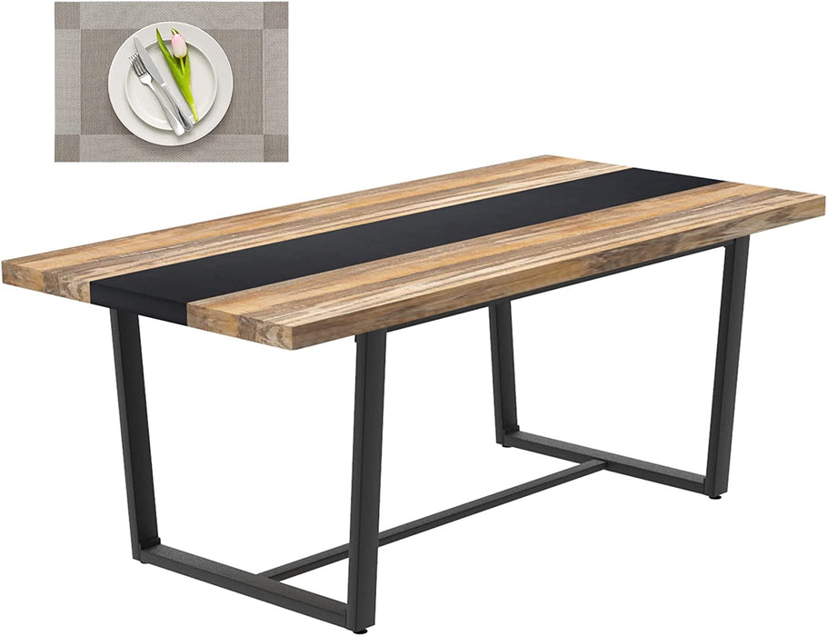 Large 6-8 Seat Farmhouse Modern Kitchen Dining Table