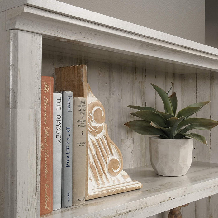 White Plank Bookcase with 5 Shelves