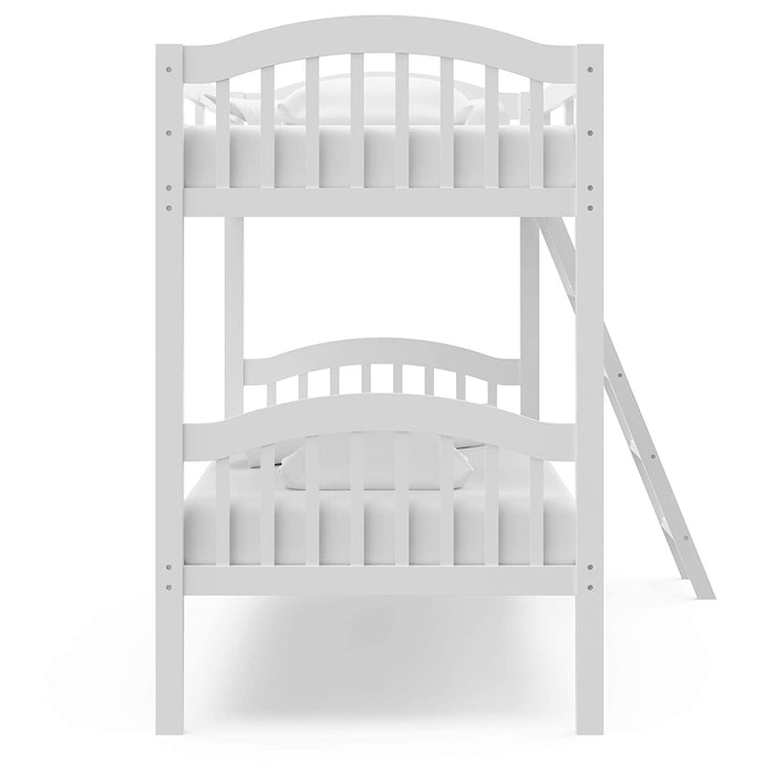 Triple Metal Bunk Bed Frame, White