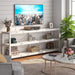 Extra Long 3-Tier TV Console with Storage