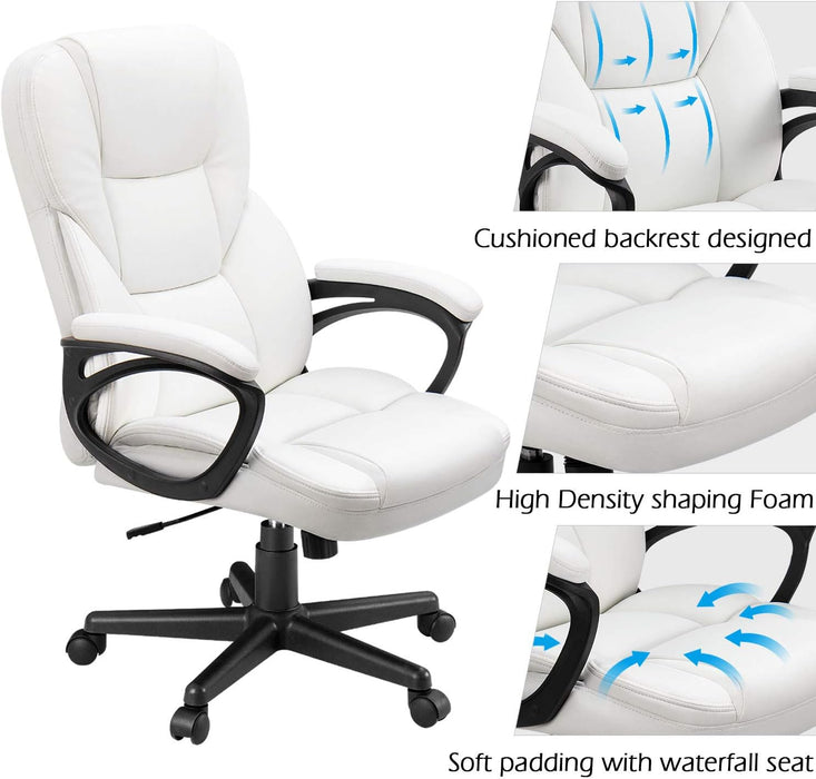 Adjustable High-Back Office Chair with Lumbar Support