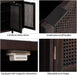 Rattan Sideboard Buffet Cabinet, Adjustable Shelves