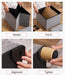 Foldable Ottoman with Memory Foam Cushion (Khaki)