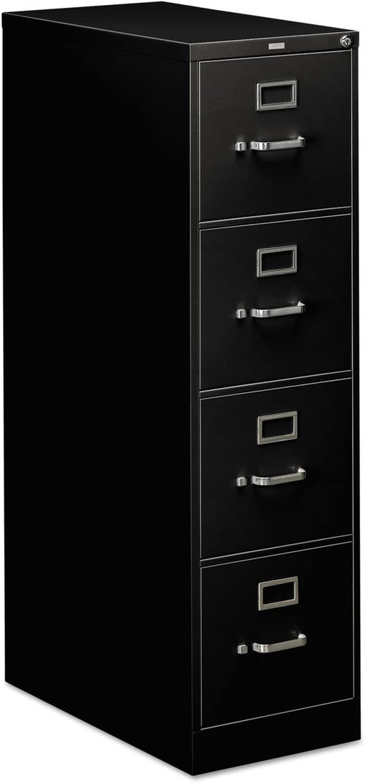 Black 4 Drawer Vertical Letter File Cabinet