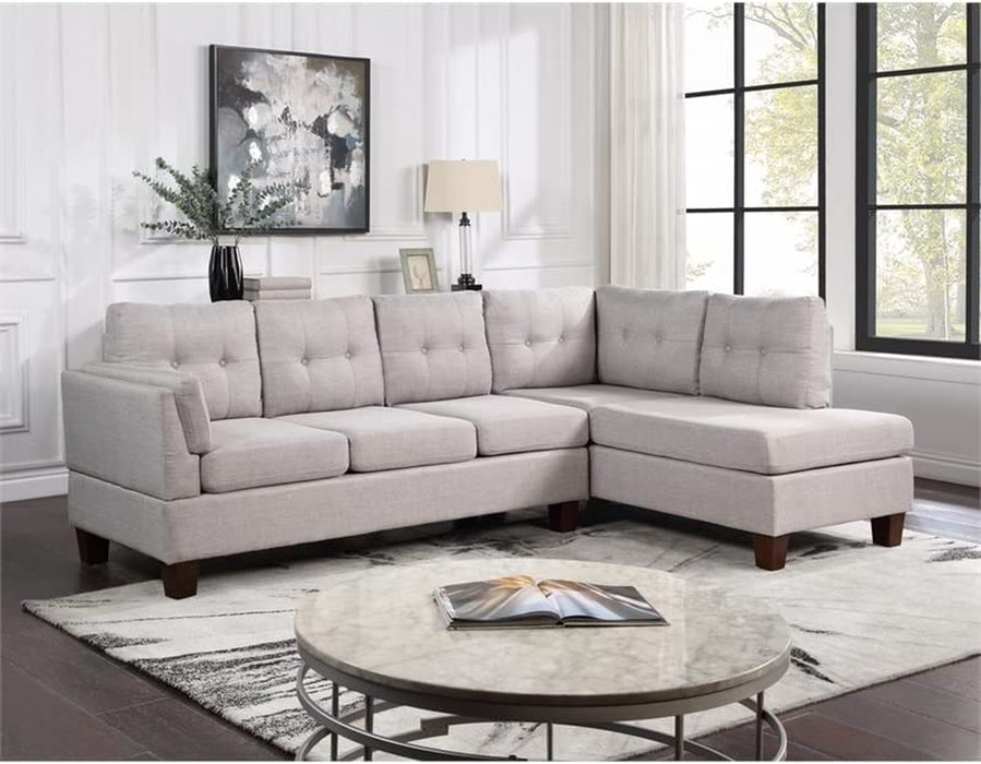 Light Gray Modern Sectional Sofa