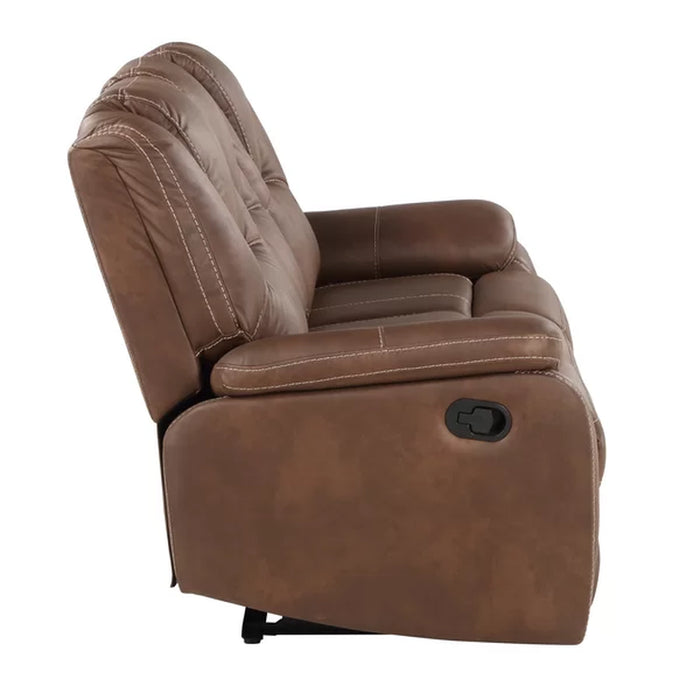 Gian 83.5'' Vegan Leather Reclining Sofa